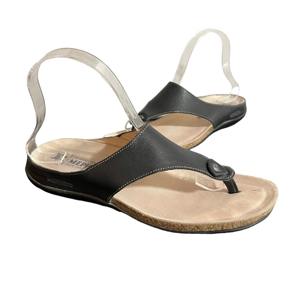 Mephisto Black and Tan Women's Sandals